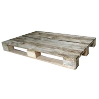 Einwegpalette 1200 x 800 mm, 7 Deckbretter, Gebrauchtware