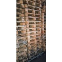 Einwegpalette 1200 x 800 mm, 7 Deckbretter, Gebrauchtware
