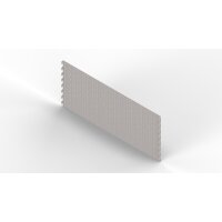 Rückwand Rundloch 100x40 cm (BxH), weiß RAL9016