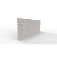 Rückwand Rundloch 100x40 cm (BxH), weiß RAL9016
