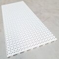 Rückwand Rundloch 100x40 cm (BxH), weiß RAL9016