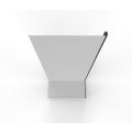 Wall shelf Tego 260x100 cm (HxW), perforated sheet metal rear panel, grey