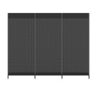 Wall shelf 240x300 cm (HxW), perforated sheet metal rear panel, anthracite