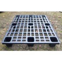 Kunststoffpalette 120x100x12 cm, schwarz