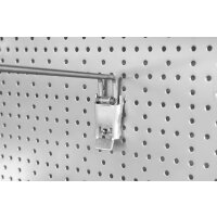 50er Set Lochwand-Doppelhaken 300 mm mit Klappverschluss