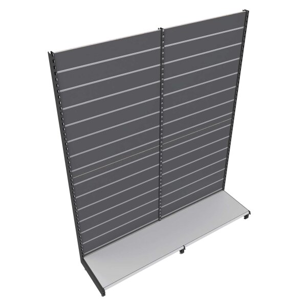 Metallregal Paneelwand 240x200 cm (HxB), anthrazit/anthrazit