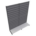 Metallregal Paneelwand 240x200 cm (HxB), anthrazit/anthrazit