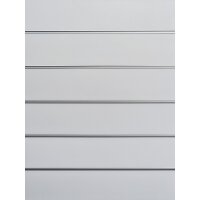 Wall shelf Tego 240x200 cm (HxW), perforated sheet metal rear panel, grey