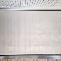 Wall shelf Tego 240x200 cm (HxW), perforated sheet metal rear panel, grey