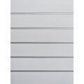 Wall shelf Tego 240x200 cm (HxW), perforated sheet metal rear panel, grey