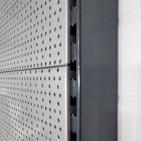 Centre room gondola 145x200 cm (HxW), panel wall, anthracite/grey