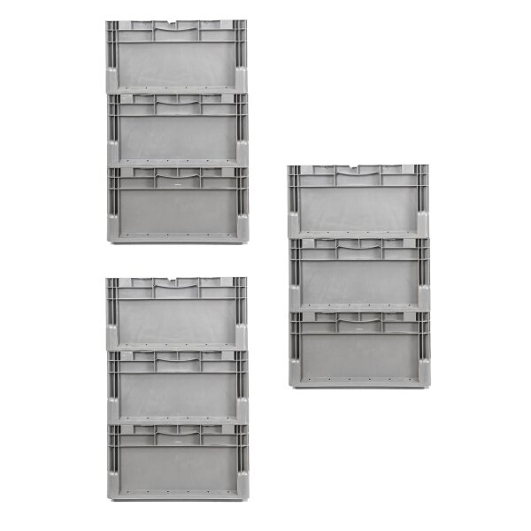 Set of 9 EuroBox ELB 4220 40x30x22 cm (LxWxH) 20.4 L