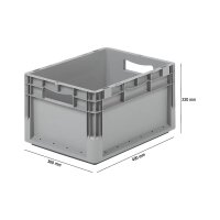 Set of 9 EuroBox ELB 4220 40x30x22 cm (LxWxH) 20.4 L