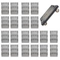 36er Set EuroBox ELB 4220 40x30x22 cm grau inkl. Transportroller 800x600 mm