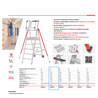 Hymer ProTect ALU Plattformleiter 4 Stufen