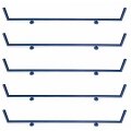 10er Set Schildhalter 65 x 10 cm aus Metall, anthrazit