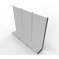 Wall shelf 240x300 cm (HxW), perforated metal back panel,...
