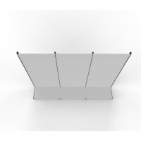 Wandregal 280x300 cm (HxB), Lochblechrückwand, grau