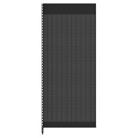 Wall shelf 300x100 cm (HxW), perforated sheet metal rear panel, anthracite