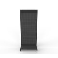 Wandregal Tego 250x100 cm (HxB), Lochblechrückwand, anthrazit