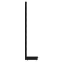 Anbau-Wandregal 250x100 cm (HxB), Lochblechrückwand, anthrazit