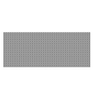 Rückwand Rundloch 125x40 cm (BxH), grau