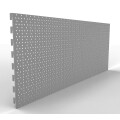 Rückwand Rundloch 125x40 cm (BxH), grau
