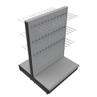 Mid-level gondola 145x200 cm (HxW), perforated back panel...