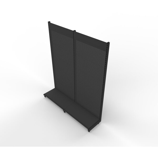 Wall shelf 290x200 cm (HxW), perforated sheet metal rear panel, anthracite