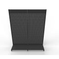 Wall shelf 290x200 cm (HxW), perforated sheet metal rear panel, anthracite