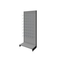 Wall shelf 280x100 cm (HxW), perforated sheet metal rear...