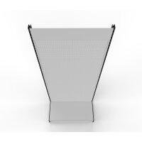 Wall shelf 220x100 cm (HxW), perforated sheet metal rear...