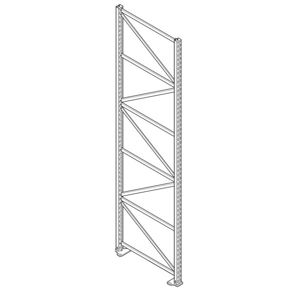 Ständer 240 cm lang - T: 70 cm, CG 55x40 cm, blau