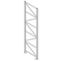 Ständer T: 70 cm - 240 cm lang, blau