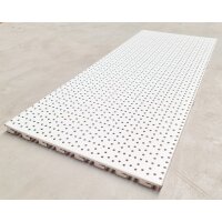 Rückwand Rundloch 100x30 cm (BxH), weiß RAL9016