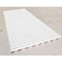 Rückwand Rundloch 100x30 cm (BxH), weiß RAL9016